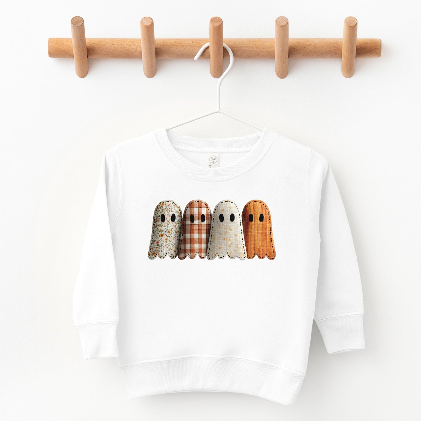 Four Ghosts Shadow Quilted Printed - Toddler Graphic Sweatshirt and Youth Graphic Sweatshirt