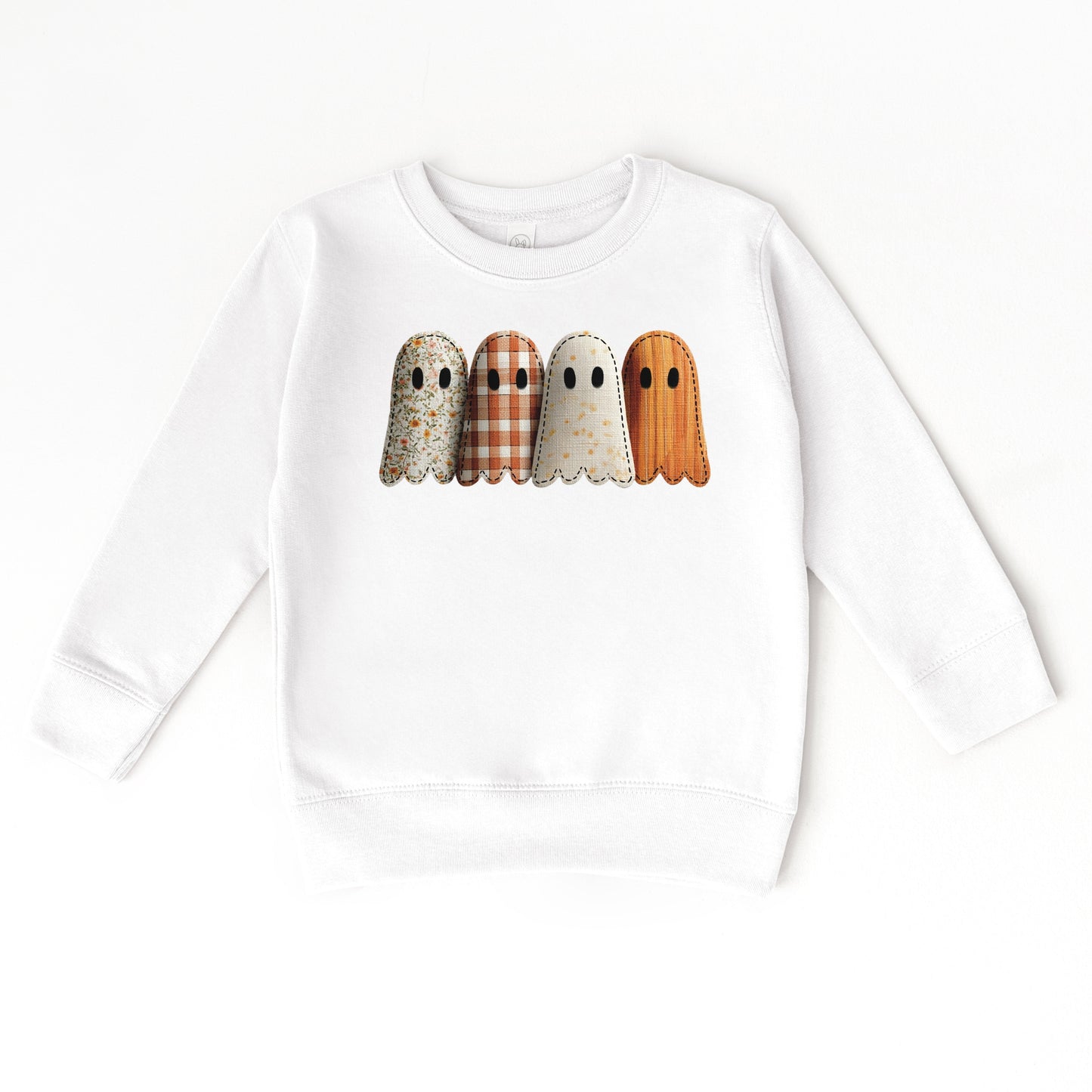 Four Ghosts Shadow Quilted Printed - Toddler Graphic Sweatshirt and Youth Graphic Sweatshirt