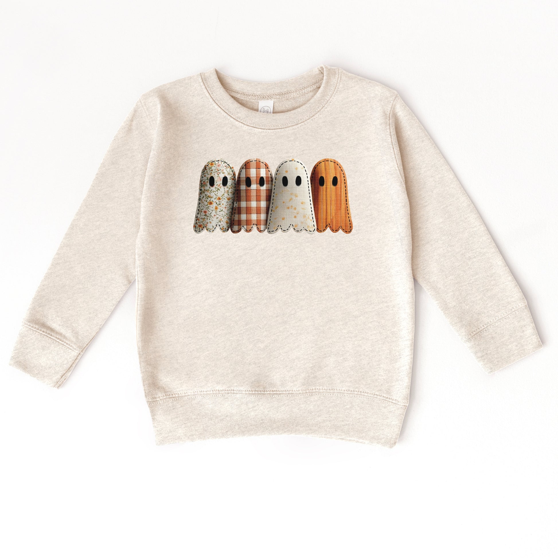 Four Ghosts Shadow Quilted Printed - Toddler Graphic Sweatshirt and Youth Graphic Sweatshirt