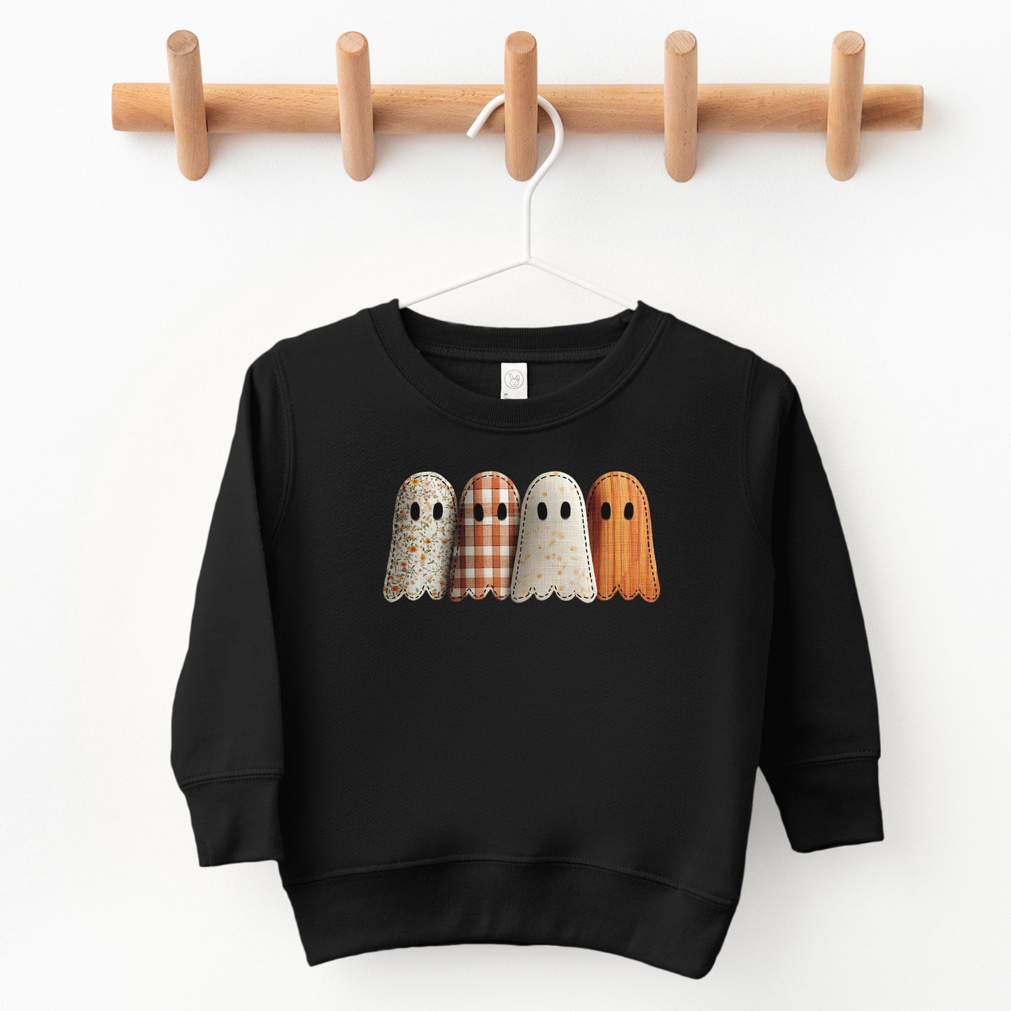 Four Ghosts Shadow Quilted Printed - Toddler Graphic Sweatshirt and Youth Graphic Sweatshirt