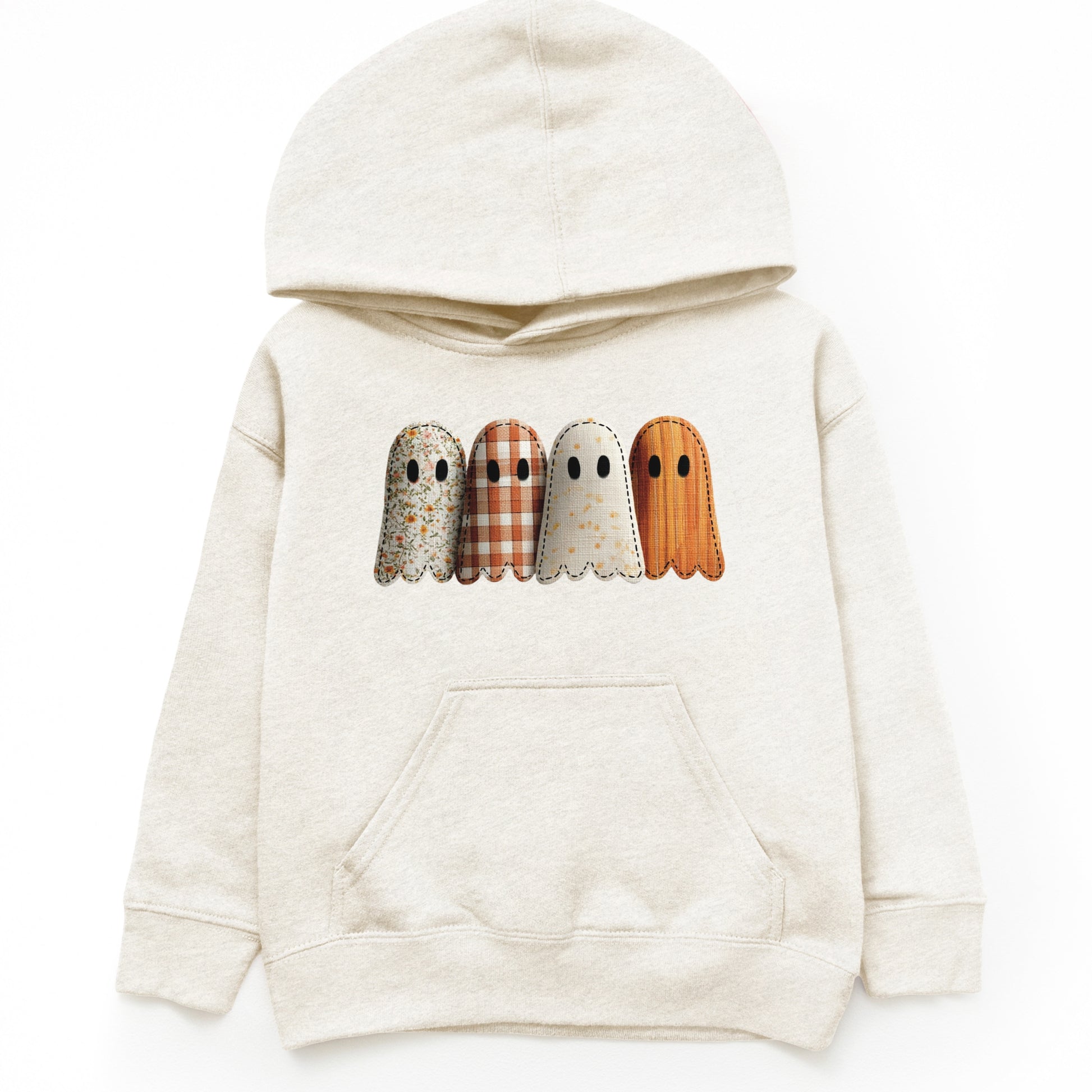 Four Ghosts Shadow Quilted Printed - Toddler Hoodie and Youth Graphic Hoodie