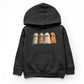 Four Ghosts Shadow Quilted Printed - Toddler Hoodie and Youth Graphic Hoodie