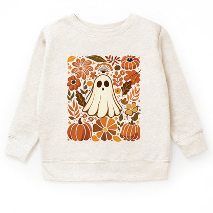 Ghost Floral Collage - Youth Graphic Sweatshirt and Toddler Graphic Sweatshirt