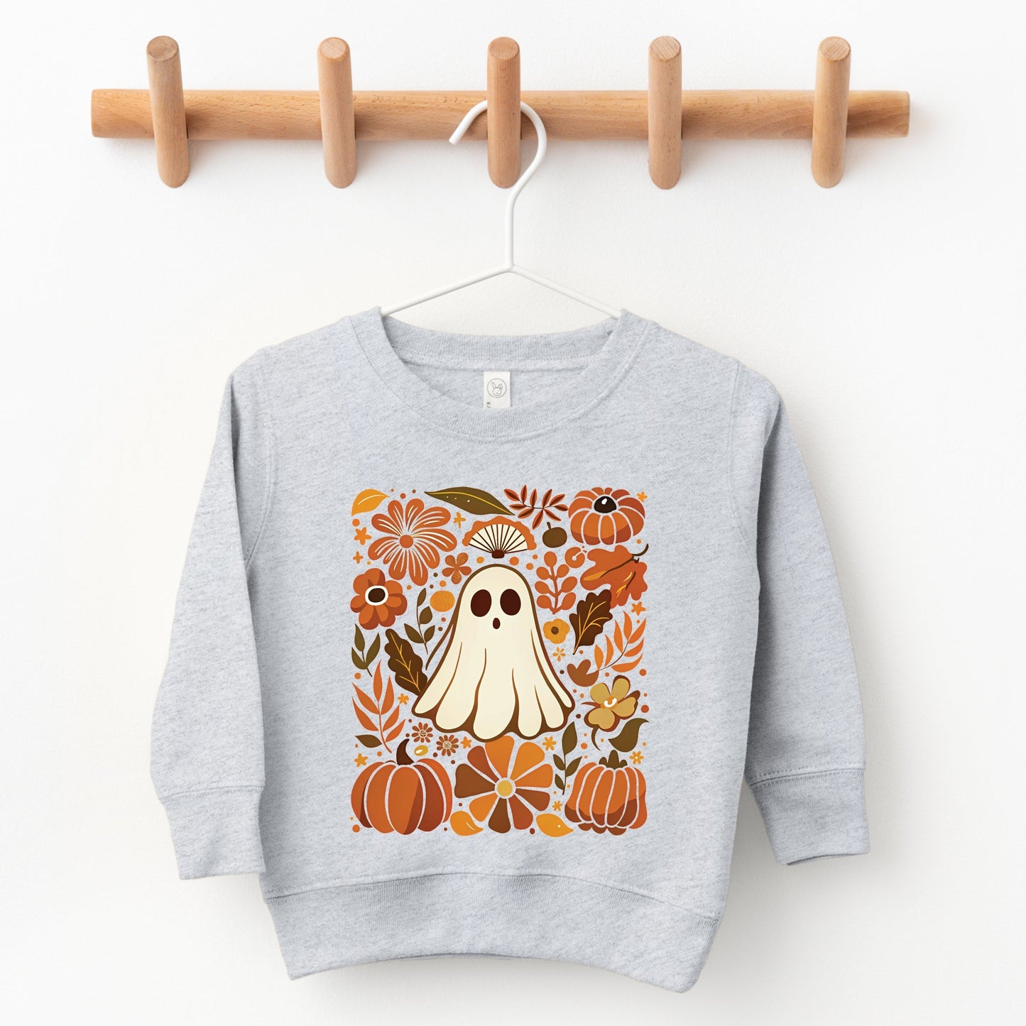 Ghost Floral Collage - Youth Graphic Sweatshirt and Toddler Graphic Sweatshirt