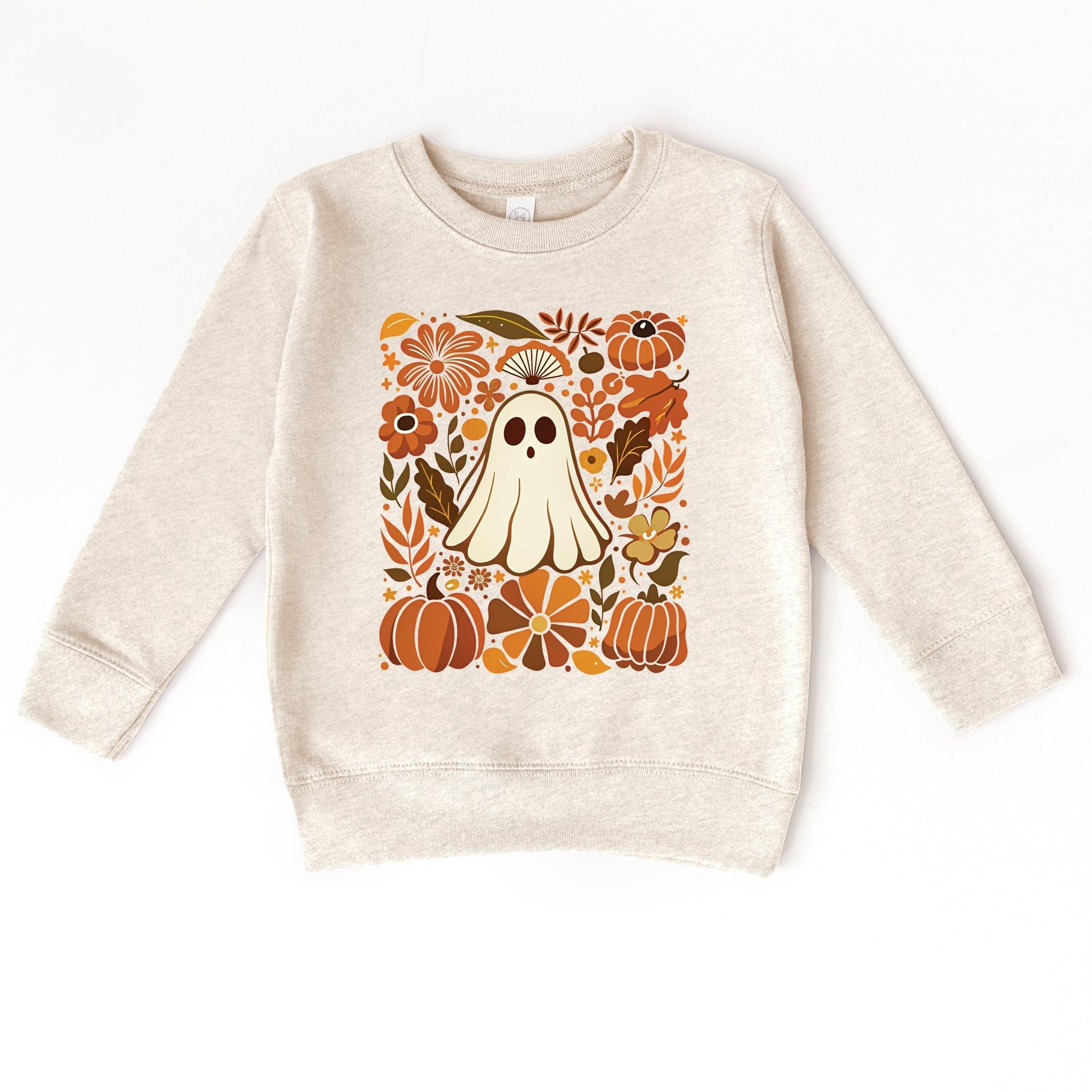 Ghost Floral Collage - Youth Graphic Sweatshirt and Toddler Graphic Sweatshirt
