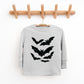 Halloween Bats Distressed - Toddler Long Sleeve Graphic Tee and Youth Long Sleeve Graphic T-Shirt