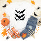 Halloween Bats Distressed - Youth Short Sleeve Graphic T-Shirt and Toddler Short Sleeve Graphic T-Shirt
