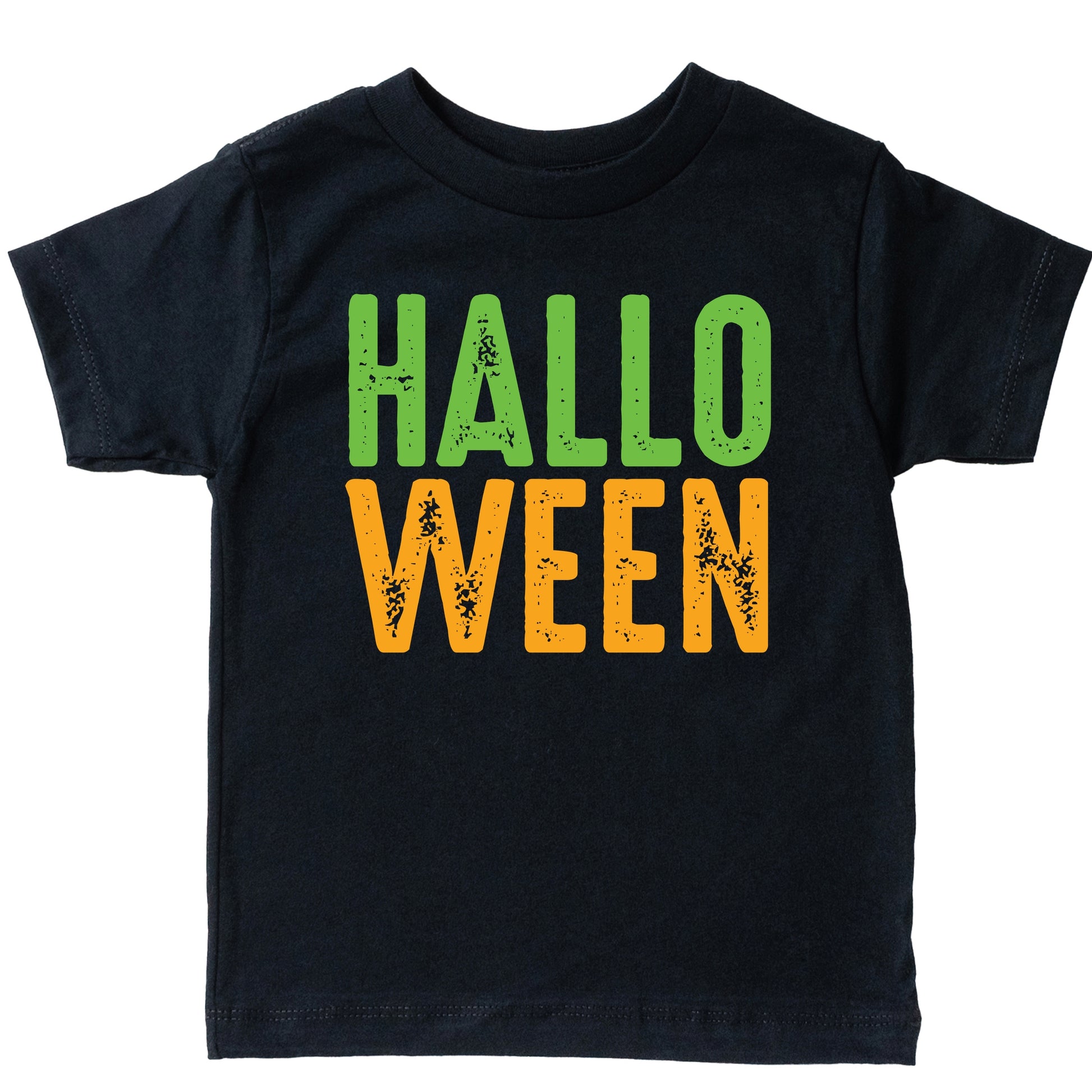 Halloween Bright Distressed - Youth Short Sleeve Graphic T-Shirt and Toddler Short Sleeve Graphic T-Shirt