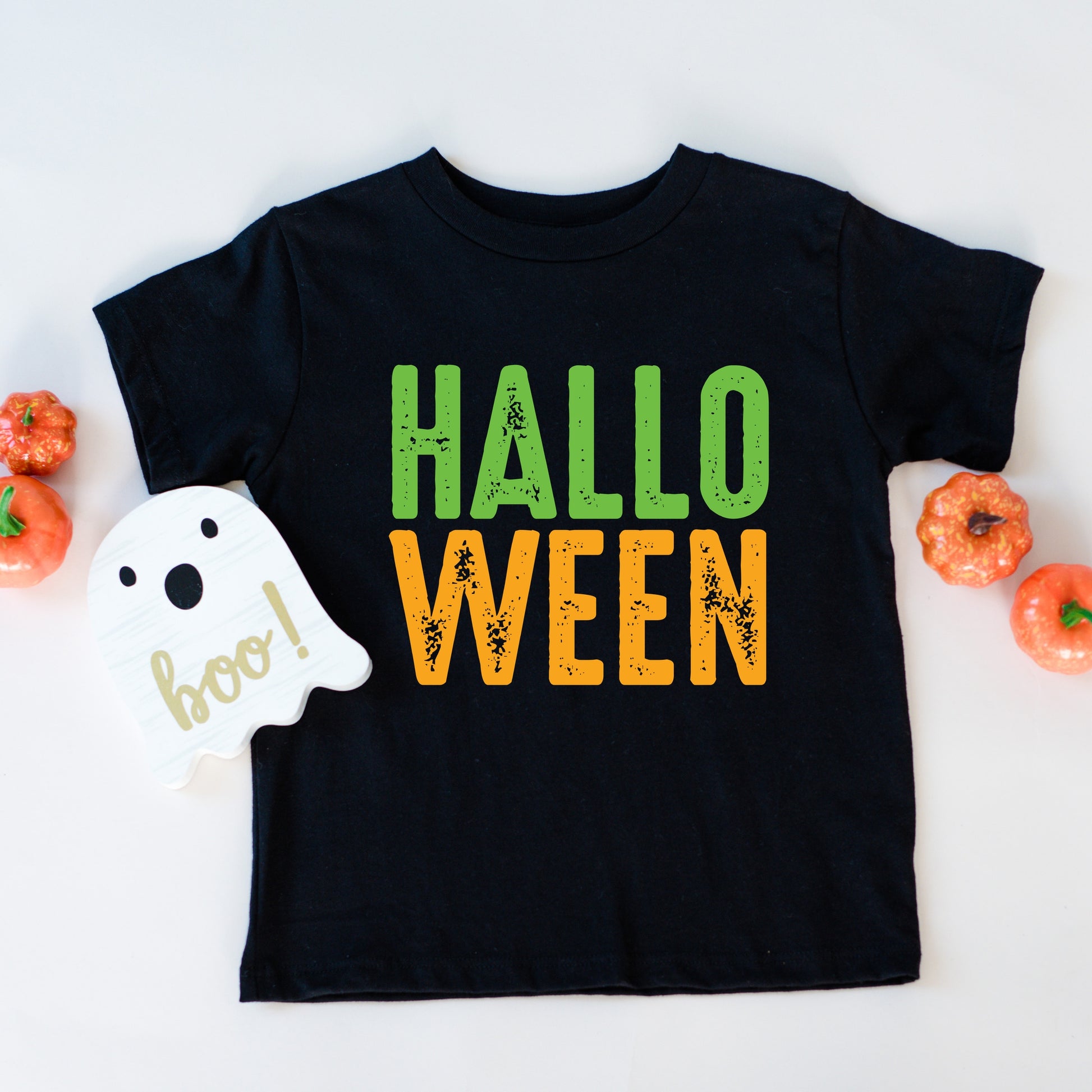 Halloween Bright Distressed - Youth Short Sleeve Graphic T-Shirt and Toddler Short Sleeve Graphic T-Shirt