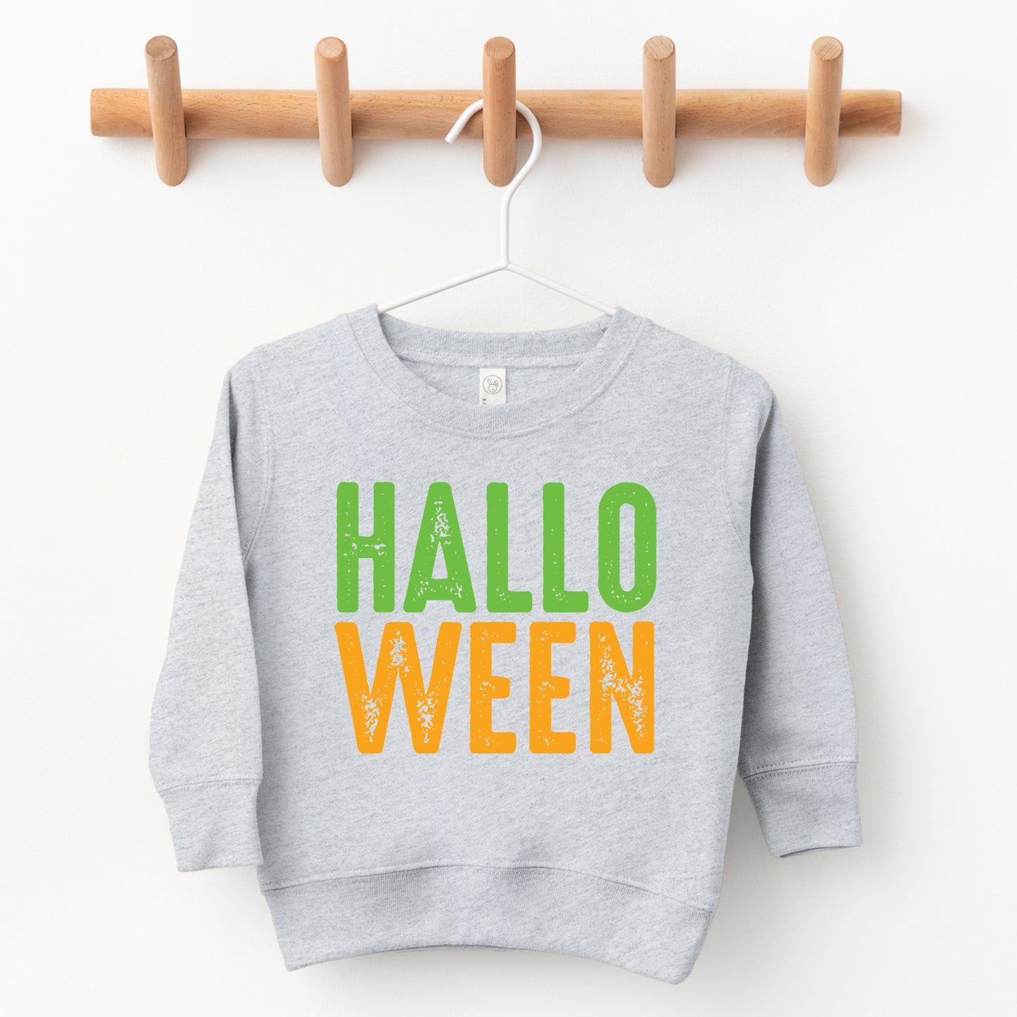 Halloween Bright Distressed - Toddler Graphic Sweatshirt and Youth Graphic Sweatshirt