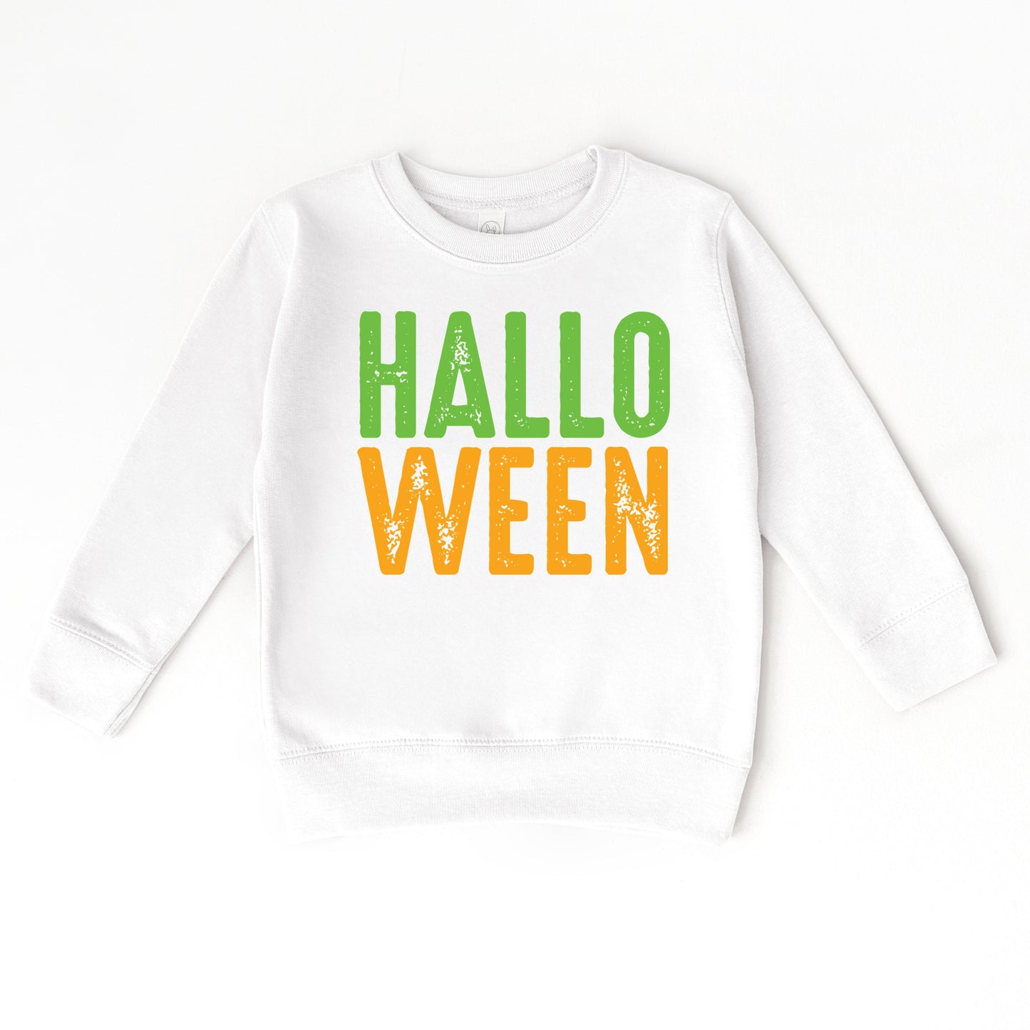 Halloween Bright Distressed - Toddler Graphic Sweatshirt and Youth Graphic Sweatshirt