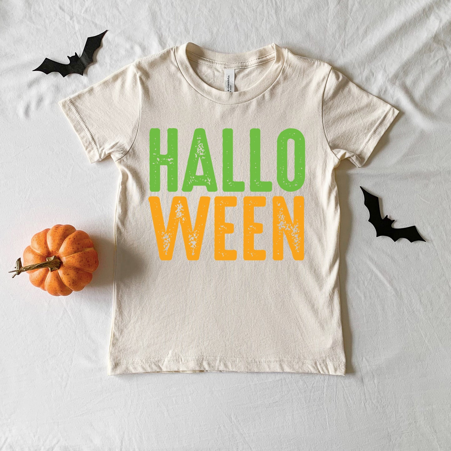 Halloween Bright Distressed - Youth Short Sleeve Graphic T-Shirt and Toddler Short Sleeve Graphic T-Shirt