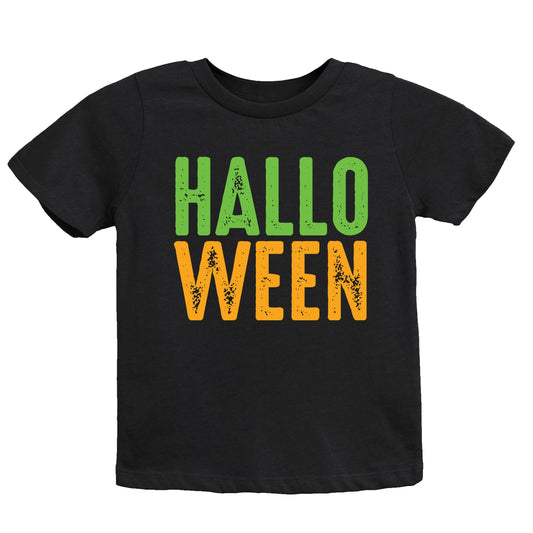 Halloween Bright Distressed - Youth Short Sleeve Graphic T-Shirt and Toddler Short Sleeve Graphic T-Shirt