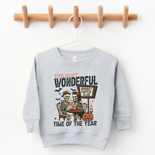 Halloween Wonderful Time of the Year Skeletons - Toddler Graphic Sweatshirt and Youth Graphic Sweatshirt