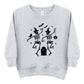 Two Skeletons Dancing Grave - Toddler Graphic Sweatshirt and Youth Graphic Sweatshirt