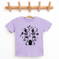 Two Skeletons Dancing Grave - Youth Short Sleeve Graphic T-Shirt and Toddler Short Sleeve Graphic T-Shirt