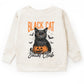 Black Cat Social Club Pumpkin - Toddler Graphic Sweatshirt and Youth Graphic Sweatshirt