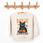 Black Cat Social Club Pumpkin - Toddler Graphic Sweatshirt and Youth Graphic Sweatshirt