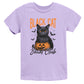 Black Cat Social Club Pumpkin - Youth Short Sleeve Graphic T-Shirt and Toddler Short Sleeve Graphic T-Shirt