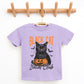 Black Cat Social Club Pumpkin - Youth Short Sleeve Graphic T-Shirt and Toddler Short Sleeve Graphic T-Shirt