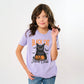 Black Cat Social Club Pumpkin - Youth Short Sleeve Graphic T-Shirt and Toddler Short Sleeve Graphic T-Shirt