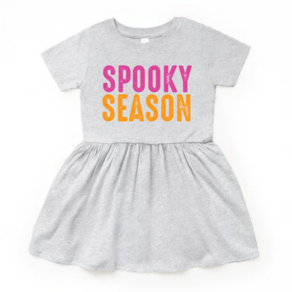 Spooky Season Bright Distressed - Toddler Graphic Dress and Infant Dress