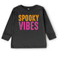 Spooky Vibes Bright Distressed - Toddler Long Sleeve Graphic Tee and Youth Long Sleeve Graphic T-Shirt
