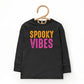 Spooky Vibes Bright Distressed - Toddler Long Sleeve Graphic Tee and Youth Long Sleeve Graphic T-Shirt