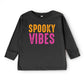 Spooky Vibes Bright Distressed - Toddler Long Sleeve Graphic Tee and Youth Long Sleeve Graphic T-Shirt