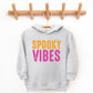 Spooky Vibes Bright Distressed - Toddler Hoodie and Youth Graphic Hoodie