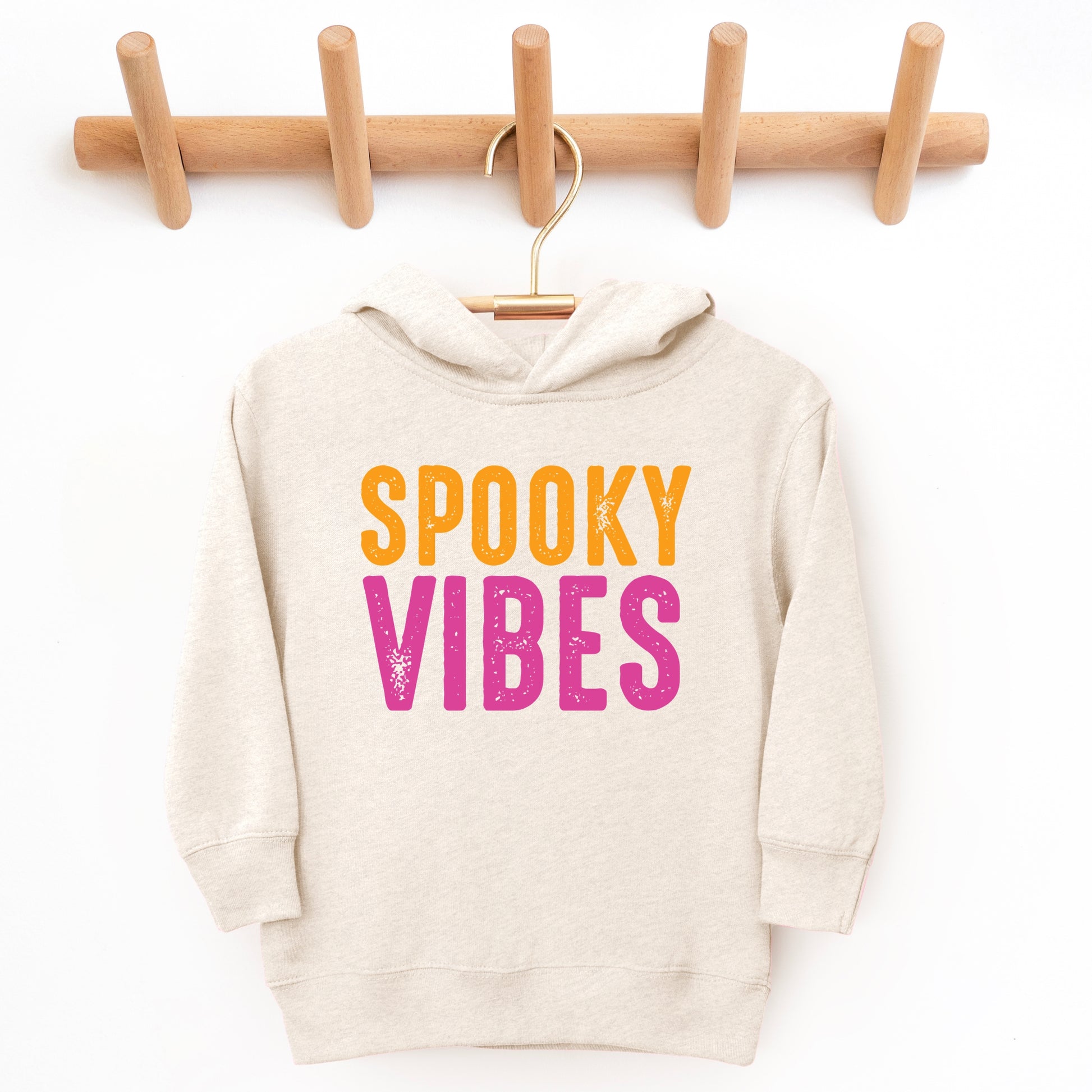 Spooky Vibes Bright Distressed - Toddler Hoodie and Youth Graphic Hoodie