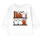 Halloween Bookshelf Ghosts - Toddler Long Sleeve Graphic Tee and Youth Long Sleeve Graphic T-Shirt