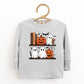 Halloween Bookshelf Ghosts - Toddler Long Sleeve Graphic Tee and Youth Long Sleeve Graphic T-Shirt