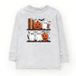 Halloween Bookshelf Ghosts - Toddler Long Sleeve Graphic Tee and Youth Long Sleeve Graphic T-Shirt