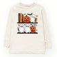 Halloween Bookshelf Ghosts - Toddler Long Sleeve Graphic Tee and Youth Long Sleeve Graphic T-Shirt