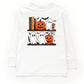 Halloween Bookshelf Ghosts - Toddler Long Sleeve Graphic Tee and Youth Long Sleeve Graphic T-Shirt