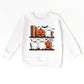 Halloween Bookshelf Ghosts - Toddler Graphic Sweatshirt and Youth Graphic Sweatshirt