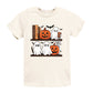 Halloween Bookshelf Ghosts - Youth Short Sleeve Graphic T-Shirt and Toddler Short Sleeve Graphic T-Shirt