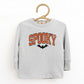 Varsity Spooky Bat Distressed - Toddler Long Sleeve Graphic Tee and Youth Long Sleeve Graphic T-Shirt