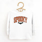 Varsity Spooky Bat Distressed - Toddler Long Sleeve Graphic Tee and Youth Long Sleeve Graphic T-Shirt