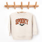 Varsity Spooky Bat Distressed - Toddler Graphic Sweatshirt and Youth Graphic Sweatshirt