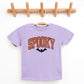 Varsity Spooky Bat Distressed - Youth Short Sleeve Graphic T-Shirt and Toddler Short Sleeve Graphic T-Shirt