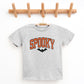Varsity Spooky Bat Distressed - Youth Short Sleeve Graphic T-Shirt and Toddler Short Sleeve Graphic T-Shirt