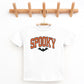 Varsity Spooky Bat Distressed - Youth Short Sleeve Graphic T-Shirt and Toddler Short Sleeve Graphic T-Shirt