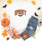Varsity Spooky Bat Distressed - Youth Short Sleeve Graphic T-Shirt and Toddler Short Sleeve Graphic T-Shirt