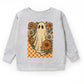 Checkered Ghost Floral Vintage - Toddler Graphic Sweatshirt and Youth Graphic Sweatshirt