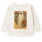 Checkered Ghost Floral Vintage - Toddler Graphic Sweatshirt and Youth Graphic Sweatshirt