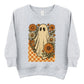 Checkered Ghost Floral Vintage - Toddler Graphic Sweatshirt and Youth Graphic Sweatshirt