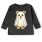 Watercolor Ghost Bear - Kids Youth Long Sleeve Tee and Kids Toddler Long Sleeve Tee