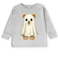 Watercolor Ghost Bear - Kids Youth Long Sleeve Tee and Kids Toddler Long Sleeve Tee
